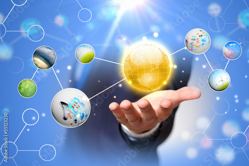 Photo: Network concept Network concept