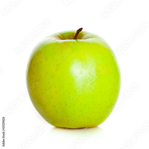Photo: Green apple isolated on white Green apple isolated on white