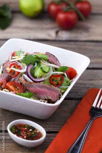 Photo: Thai beef salad Thai beef salad