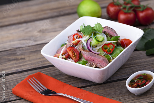 Photo: Thai beef salad Thai beef salad