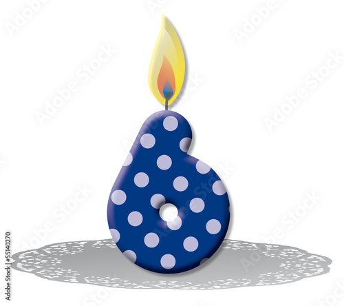 Illustration: Kerzen, Zahlen, Gebaeck, Flamme, Event, Feier, Hochzeit, Geburts Kerzen, Zahlen, Gebaeck, Flamme, Event, Feier, Hochzeit, Geburts