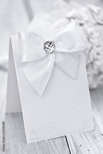 Photo: Bridal bouquet with a card Bridal bouquet with a card