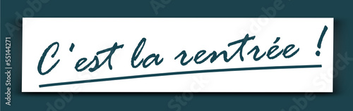 Vector: Etiquette : C'est la rentrée ! Etiquette : C'est la rentrée !