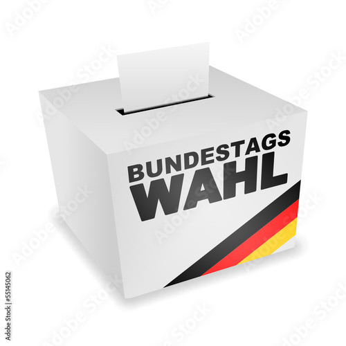 Vector: wahlurne v3 bundestagswahl I wahlurne v3 bundestagswahl I
