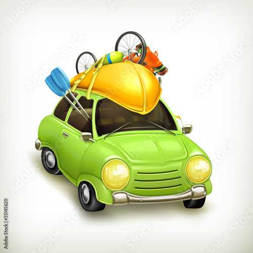 Vector: Car travel icon Car travel icon