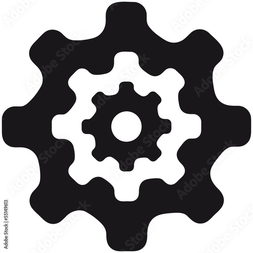 Illustration: Gears Flower Gears Flower