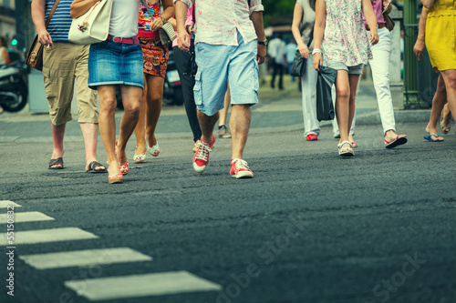 Photo: People Crossing the Street People Crossing the Street