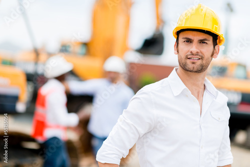 Photo: Engineer at a construction site Engineer at a construction site