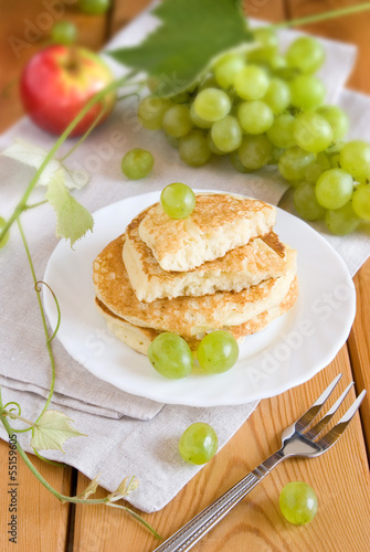 Photo: Pancake with Grapes Pancake with Grapes