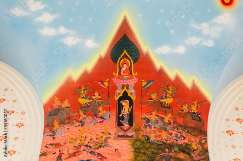 Photo: Goddess of the Earth protecting the Buddha Goddess of the Earth protecting the Buddha