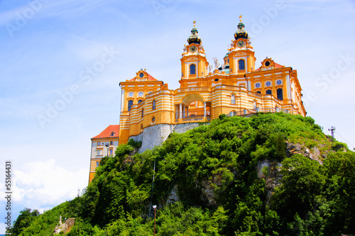 Photo: View of the historic Melk Abbey, Austria View of the historic Melk Abbey, Austria