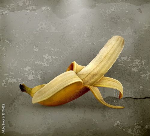 Vector: Banana old style Banana old style