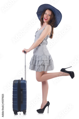 Photo: Young woman preparing for vacation Young woman preparing for vacation