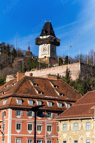 Photo: Österreich, Steiermark, Graz, Uhrturm Österreich, Steiermark, Graz, Uhrturm