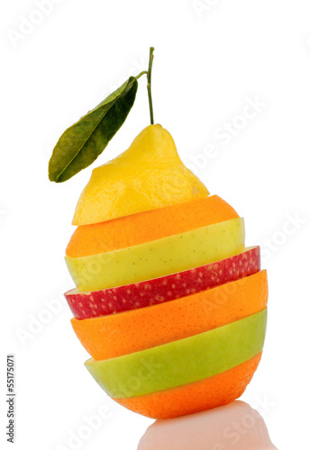 Photo: Verschiedne Scheiben von Früchten Verschiedne Scheiben von Früchten
