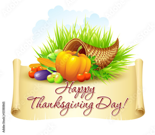 Vector: Thanksgiving Background. Vector Illustration Thanksgiving Background. Vector Illustration
