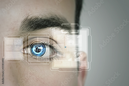 Photo: Identification of eye Identification of eye