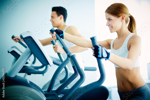 Photo: Training in health club Training in health club