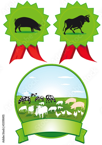Vector: Farm Label Farm Label