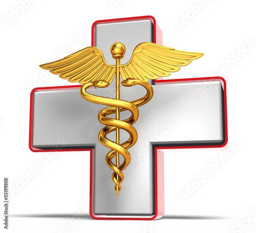 Illustration: medical_cross_with_aesculap medical_cross_with_aesculap