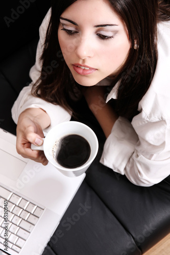 Photo: Coffee and Laptop. Coffee and Laptop.