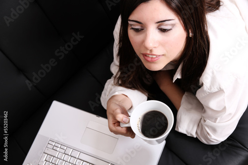 Photo: Coffee and Laptop. Coffee and Laptop.