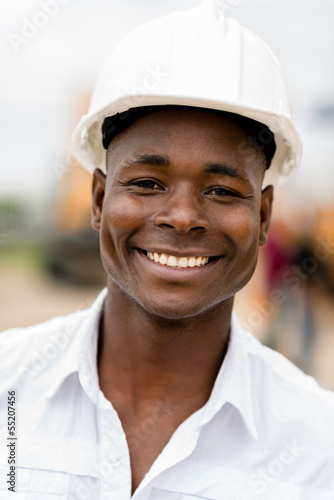 Photo: Engineer at a building site Engineer at a building site