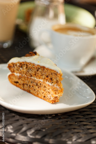 Photo: carrot cake with coffee carrot cake with coffee