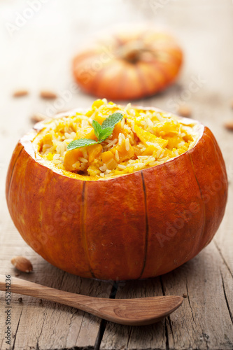 Photo: pumpkin risotto pumpkin risotto