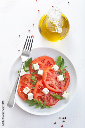 Photo: salad with beef tomatoes and feta salad with beef tomatoes and feta