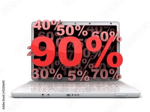 Illustration: laptop 90% laptop 90%