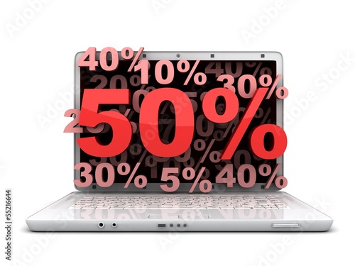Illustration: laptop 50% laptop 50%