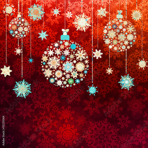 Vector: Red christmas vector illustration. EPS 10 Red christmas vector illustration. EPS 10