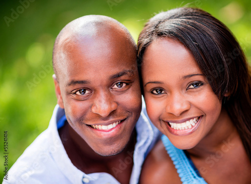 Photo: Beautiful couple smiling Beautiful couple smiling