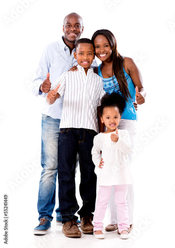 Photo: Happy family with thumbs up Happy family with thumbs up