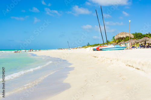 Photo: Calm sea at Varadero beach in Cuba Calm sea at Varadero beach in Cuba
