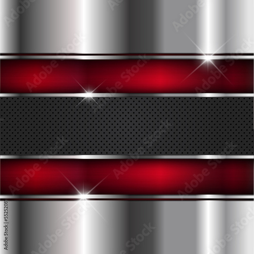 Vector: Metallic background Metallic background