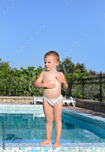 Photo: Little boy enjoying his summer vacation Little boy enjoying his summer vacation