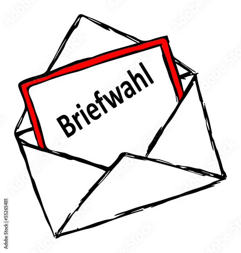 Illustration: Briefwahl... Briefwahl...