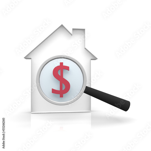 Illustration: sign, real, estate, house, sign, real, estate, house,