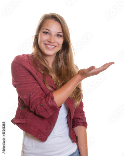 Photo: Presenting young woman with blonde hair Presenting young woman with blonde hair