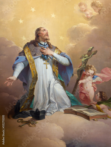 Photo: Vienna - Paint of Saint John the Nepomuk Vienna - Paint of Saint John the Nepomuk