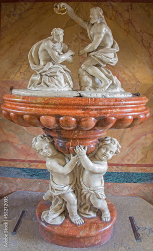 Photo: Vienna - Baroque baptistery from church Maria Treu Vienna - Baroque baptistery from church Maria Treu