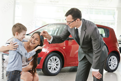 Photo: Car purchasing at automobile sale centre Car purchasing at automobile sale centre