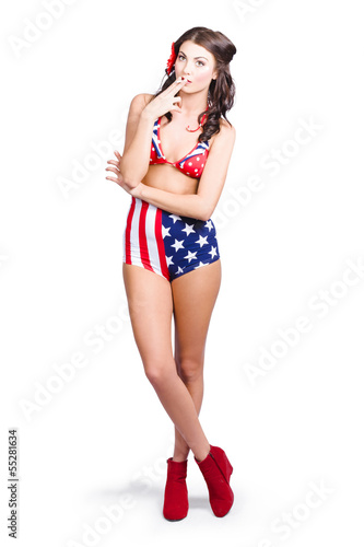Photo: The classic pin-up girl photo The classic pin-up girl photo