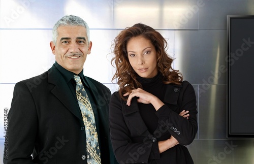 Photo: Portrait of elegant businesspeople Portrait of elegant businesspeople