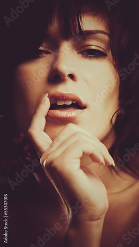 Photo: Fashion woman, beauty female portrait Fashion woman, beauty female portrait