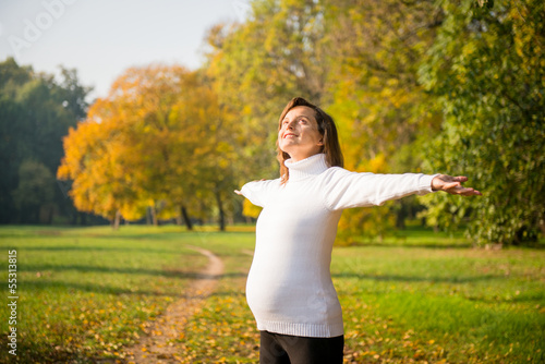 Photo: Enjoying life - expecting child in pregnancy Enjoying life - expecting child in pregnancy