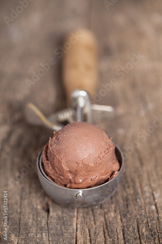 Photo: Chocolate ice cream Chocolate ice cream