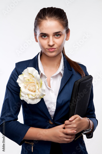 Photo: Portrait of a business woman with a stern look Portrait of a business woman with a stern look